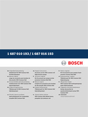 Bosch 1 687 016 193 Manual Original