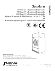 Alliance Laundry Systems TMB1282C_SVG Guia De Instalacion