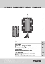 meibes MHK 50 Información Técnica Para El Montaje Y El Funcionamiento