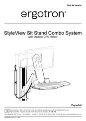 Ergotron StyleView Sit Stand Combo System Guia Del Usuario