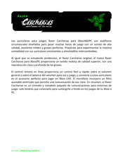 Razer Carcharias Manual Del Usuario