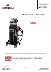 Depureco CLEAN OIL Serie Manual De Uso Y Mantenimiento