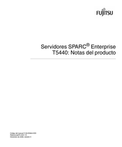 Fujitsu SPARC Enterprise T5440 Notas Del Producto