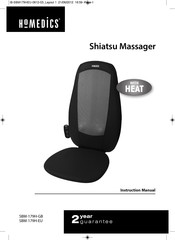 HoMedics Shiatsu SBM-179H-EU Manual De Instrucciones