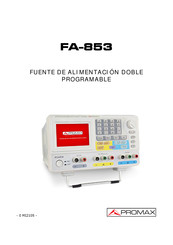 Promax FA-853 Manual De Instrucciones