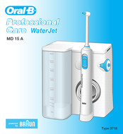 Braun Oral-B Professional Care WaterJet MD 15 A Manual De Instrucciones