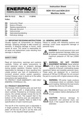 Enerpac SOH-23-6 Hoja De Instrucciones