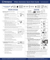 Westinghouse WGen5300s Guia De Inicio Rapido