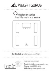 Greater Goods Weight Gurus Designer Serie Manual De Usuario