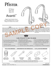 Pfister Avanti 529 Serie Manual De Usario