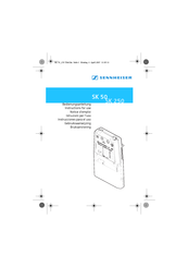 Sennheiser SK 250 Instrucciones Para El Uso