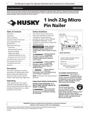 Husky HDN10500 Manual De Instrucciones De Operación