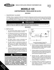 cashco 123 Manual De Instalación, Operación Y Mantenimiento