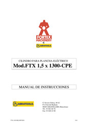 ABRATOOLS FORTEX MACHINERY FTX-1,5X1300-CPE Manual De Instrucciones