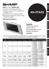 Sharp AN-37AG2 Manual De Manejo