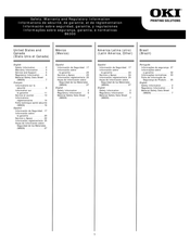 Oki B6300 Información Sobre Seguridad, Garantía, Y Regulaciones