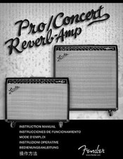 Fender Pro Reverb-Amp Instrucciones De Funcionamiento