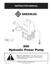 Greenlee 990 Manual De Instrucciones