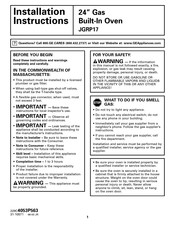 GE JGRP17 Instrucciones De Instalación