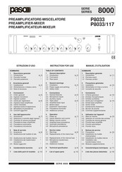 Paso P8000 Serie Instrucciones De Uso