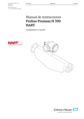 Endress+Hauser Proline Promass Q 300 HART Manual De Instrucciones