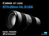 Canon EF300mm F4L USM Instrucciones