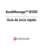 Polycom ReadiManager SE200 Guia De Inicio Rapido