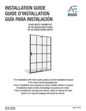 AE Bath SD-021-48-BLK Guía Para Instalación