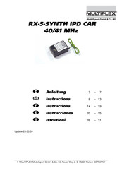 Multiplex 5 5896 Manual De Instrucciones