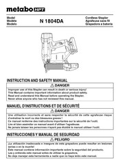 Metabo HPT N 1804DA Instrucciones Y Manual De Seguridad