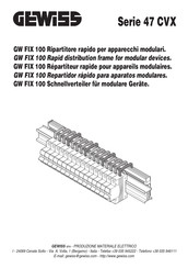 Gewiss 47 CVX Serie Manual De Instrucciones