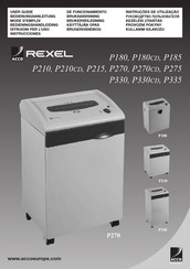 ACCO REXEL P270CD Manual De Instrucciones