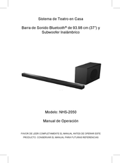 Naxa NHS-2050 Manual De Operación