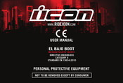 ICON El Bajo Boot Manual Del Usuario