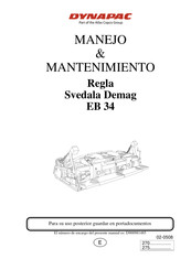 Dynapac Svedala Demag EB 34 Manual Del Usuario