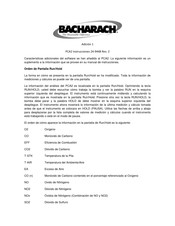 Bacharach PCA 2 Instrucciones