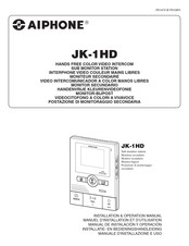 Aiphone JK-1HD Manual De Instalación Y Operación