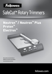 Fellowes Neutron Plus Manual Del Usuario