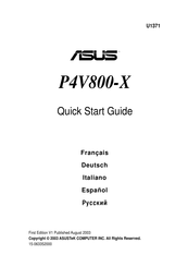 Asus P4V800-X Guia De Inicio Rapido