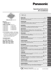 Panasonic S-140MU2E5A Instrucciones De Operación