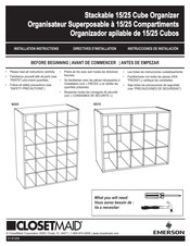 Emerson CLOSETMAID SO15 Instrucciones De Instalación