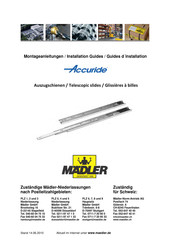 MÄDLER Accuride 2132 Guia De Instalacion