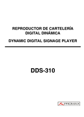 Promax DDS-310 Manual De Instrucciones