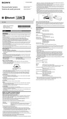 Sony SRS-XB2 Guía De Referencia