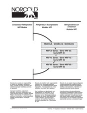 Norcold NRF 45 Serie Manual De Instrucciones