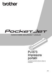 Brother Pocket Jet PJ-673 Avisos Sobre Seguridad Y Legales