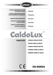 Unox CaldoLux XHC030 Manual Istruciones Y Datos Tecnocos