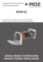 RDZ WHR 62 Manual Técnico Y De Instalacion