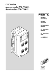 Festo CPX-FVDA-P2 Traducción Del Manual De Instrucciones Original