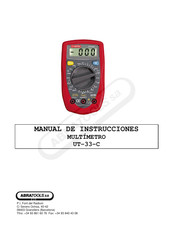 ABRATOOLS Fortex UT-33-C Manual De Instrucciones